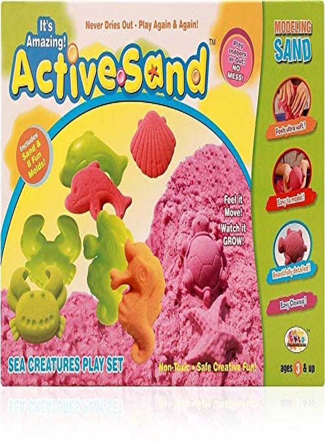 G F S Active Toys Sand Model Animals Play Kit, Sand Art Kits for Children, Active Sand Art for Kids Craft Activity Multicolor Kit Easy to Shape Satisfying Clay Pit Indoor Game